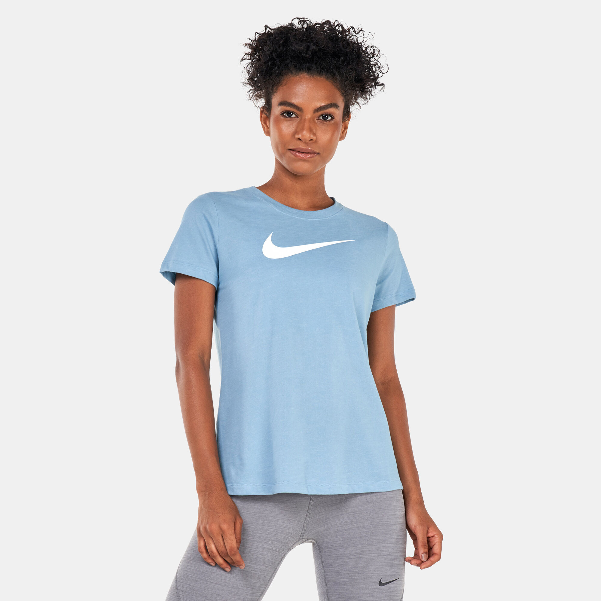 Nike dry women's swoosh crew sweatshirt best sale