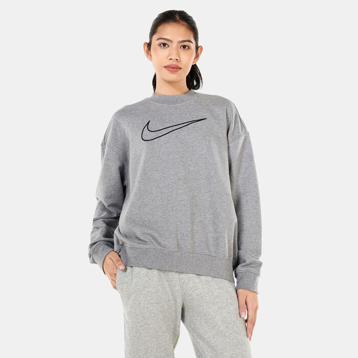 Nike Women’s Dri-FIT Get Fit Graphic Sweatshirt Grey image number 0