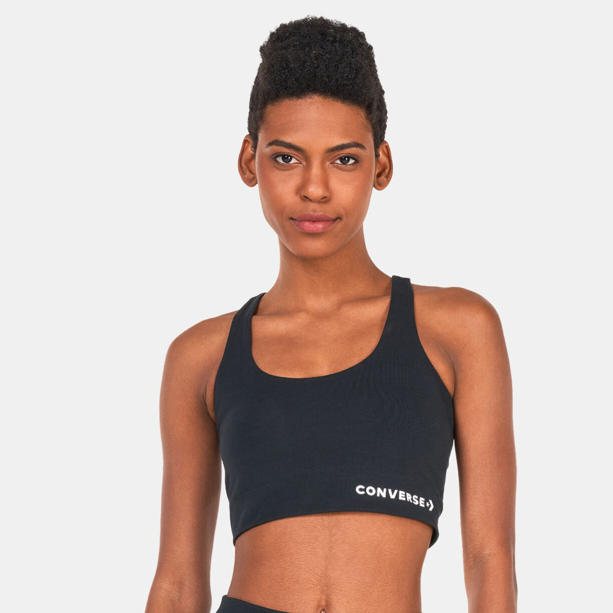 Women s Wordmark Sports Bra Top Black Converse in Kuwait SSS