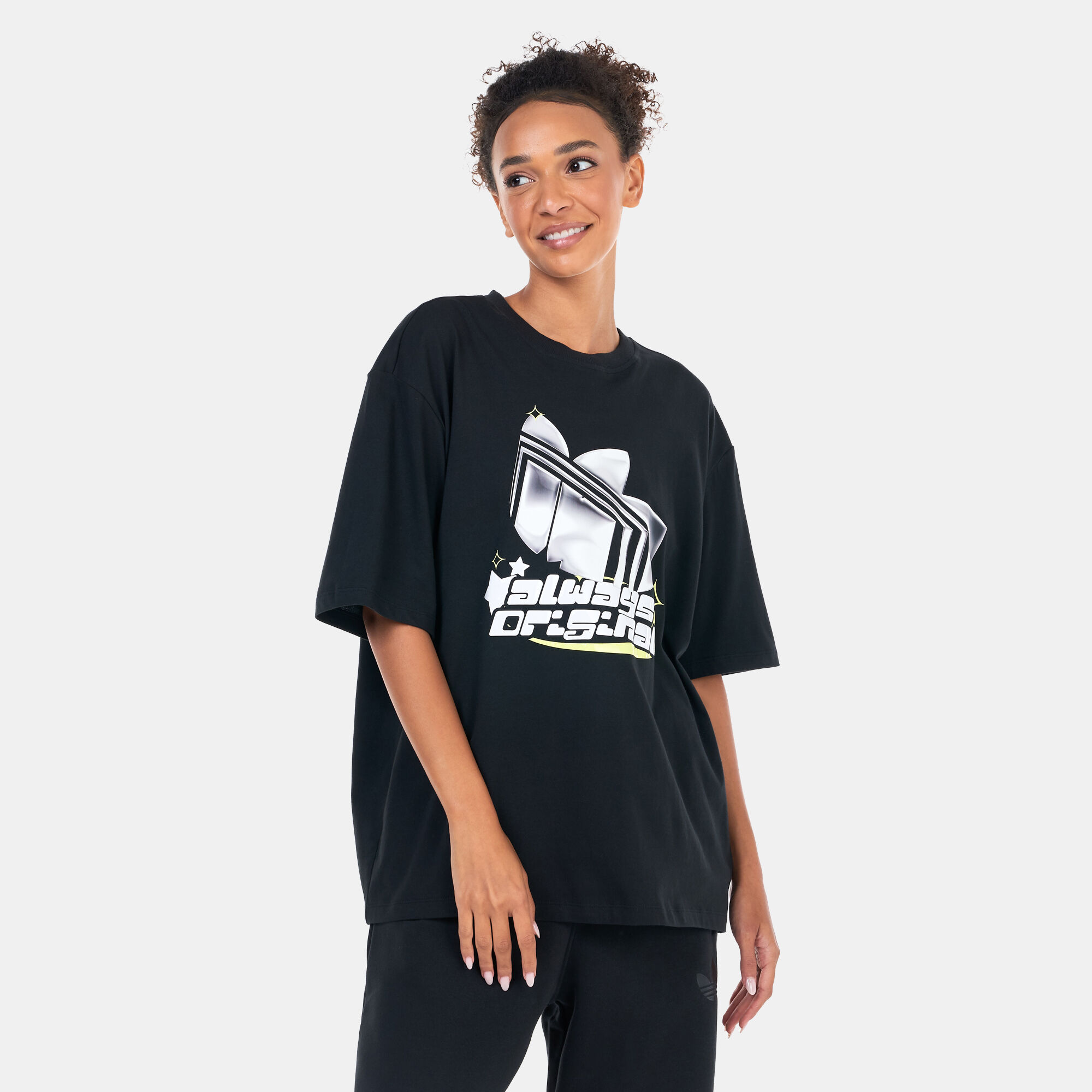 Womens oversized adidas t shirt best sale