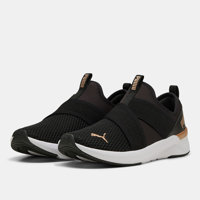 PUMA Women's SOFTRIDE Harli Running Slip-On Shoes Black image number 1