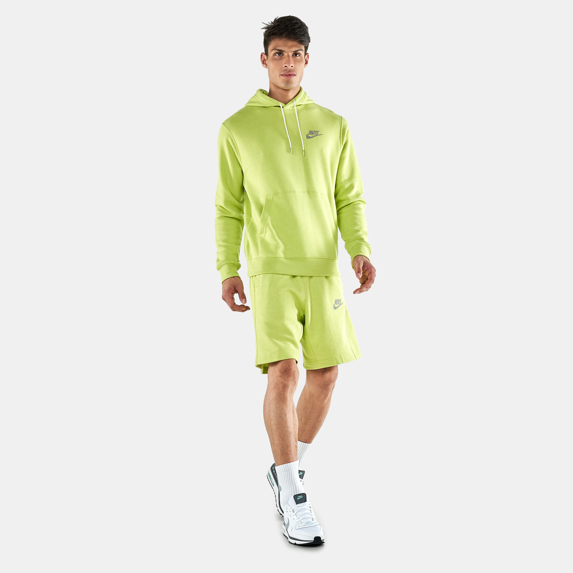 Nike shorts and hoodie set hot sale