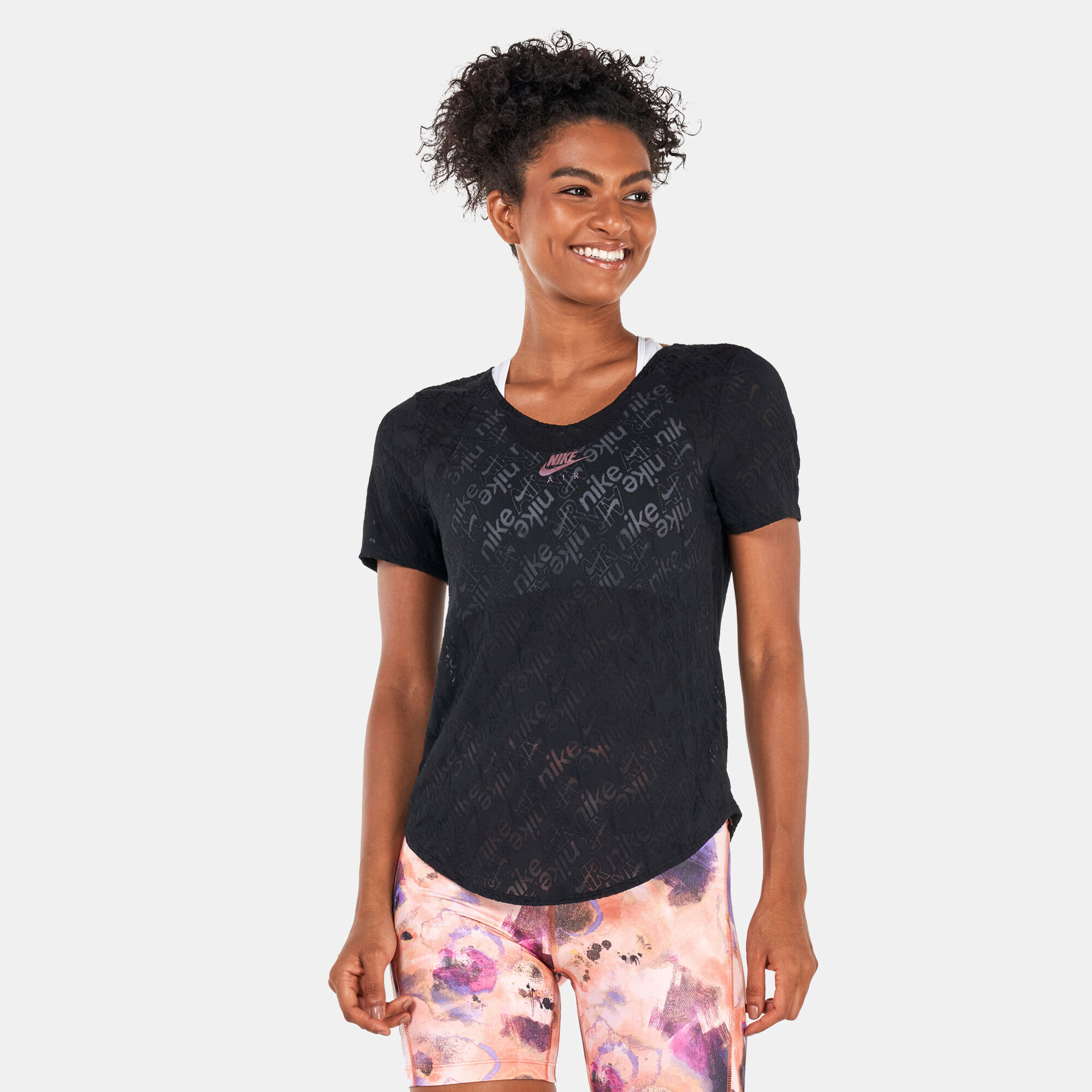 Women s Air Dri FIT Running T Shirt Black Nike in Kuwait SSS