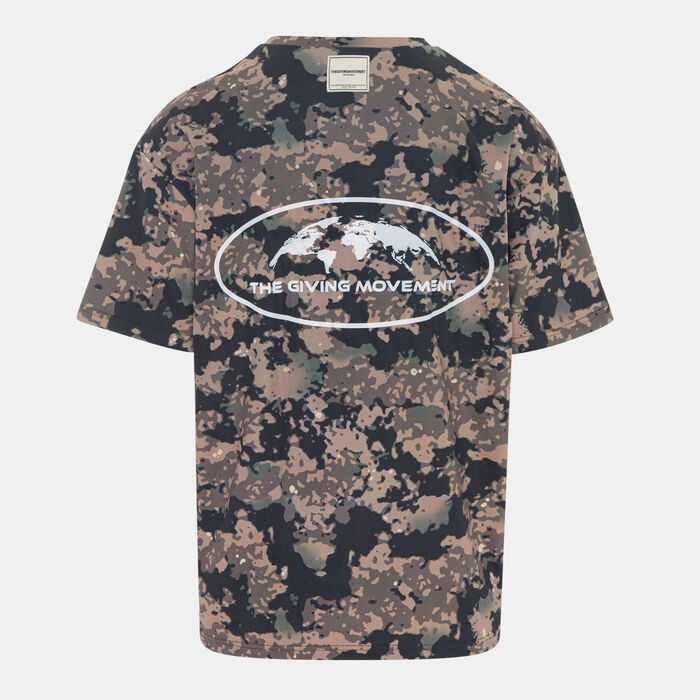 The Giving Movement Men's Map Print T-Shirt Multi image number 1