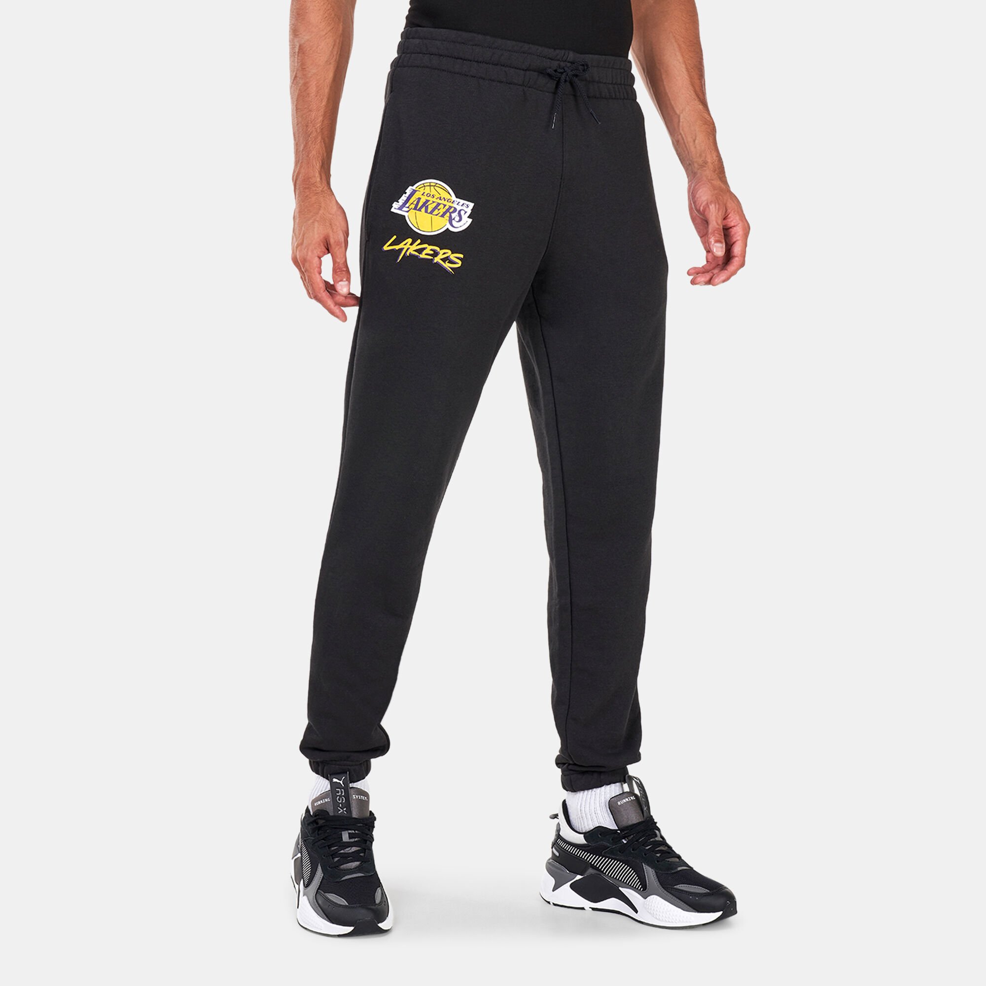 Pants and jeans New Era NBA Script Jogger Los Angeles Lakers Black