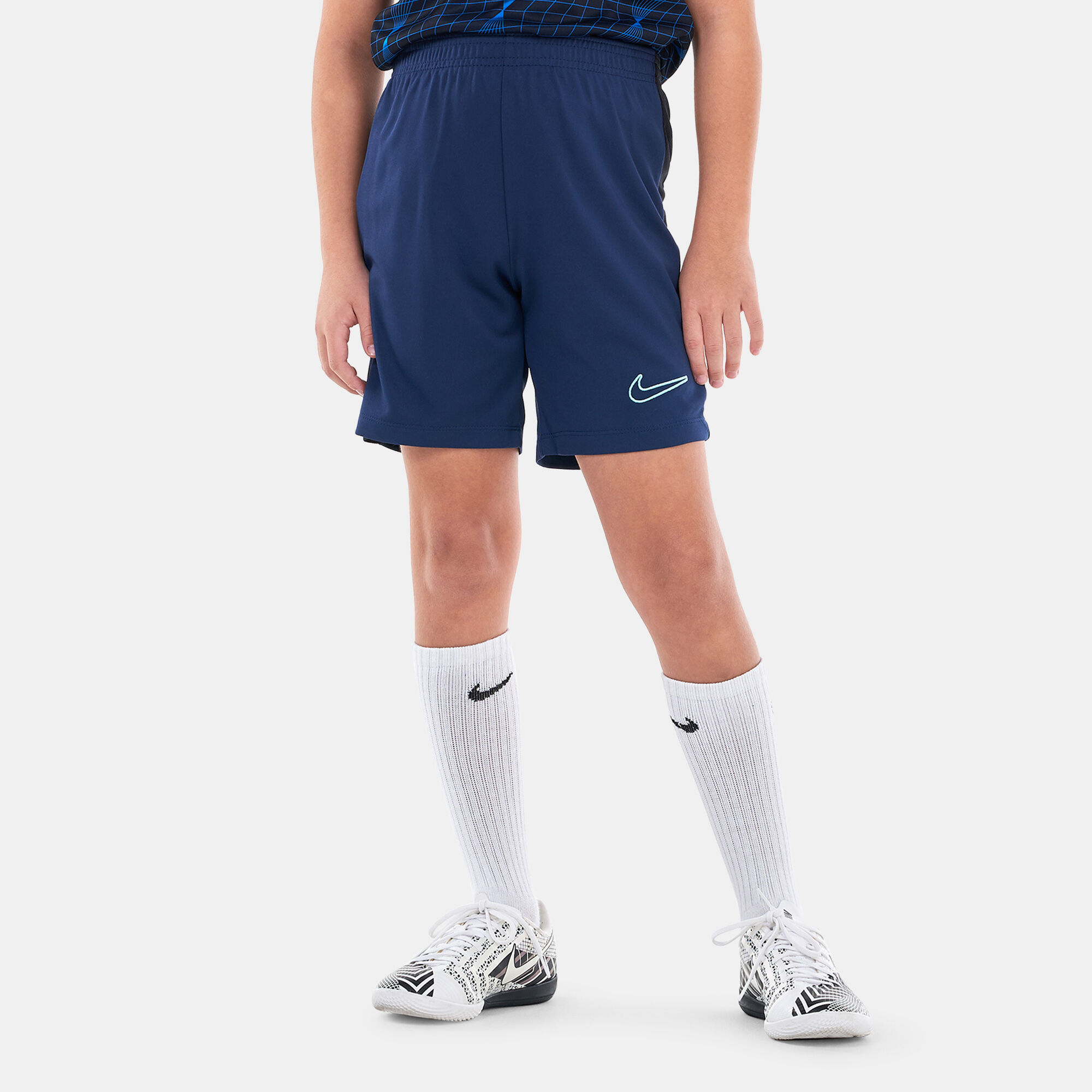 Kids Dri FIT Academy23 Football Shorts Blue Nike in Kuwait SSS