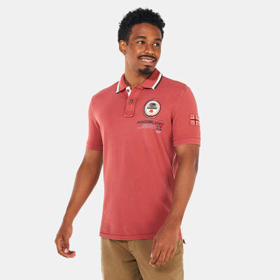 Napapijri Men's Gandy 3 Marsala Polo Shirt Red