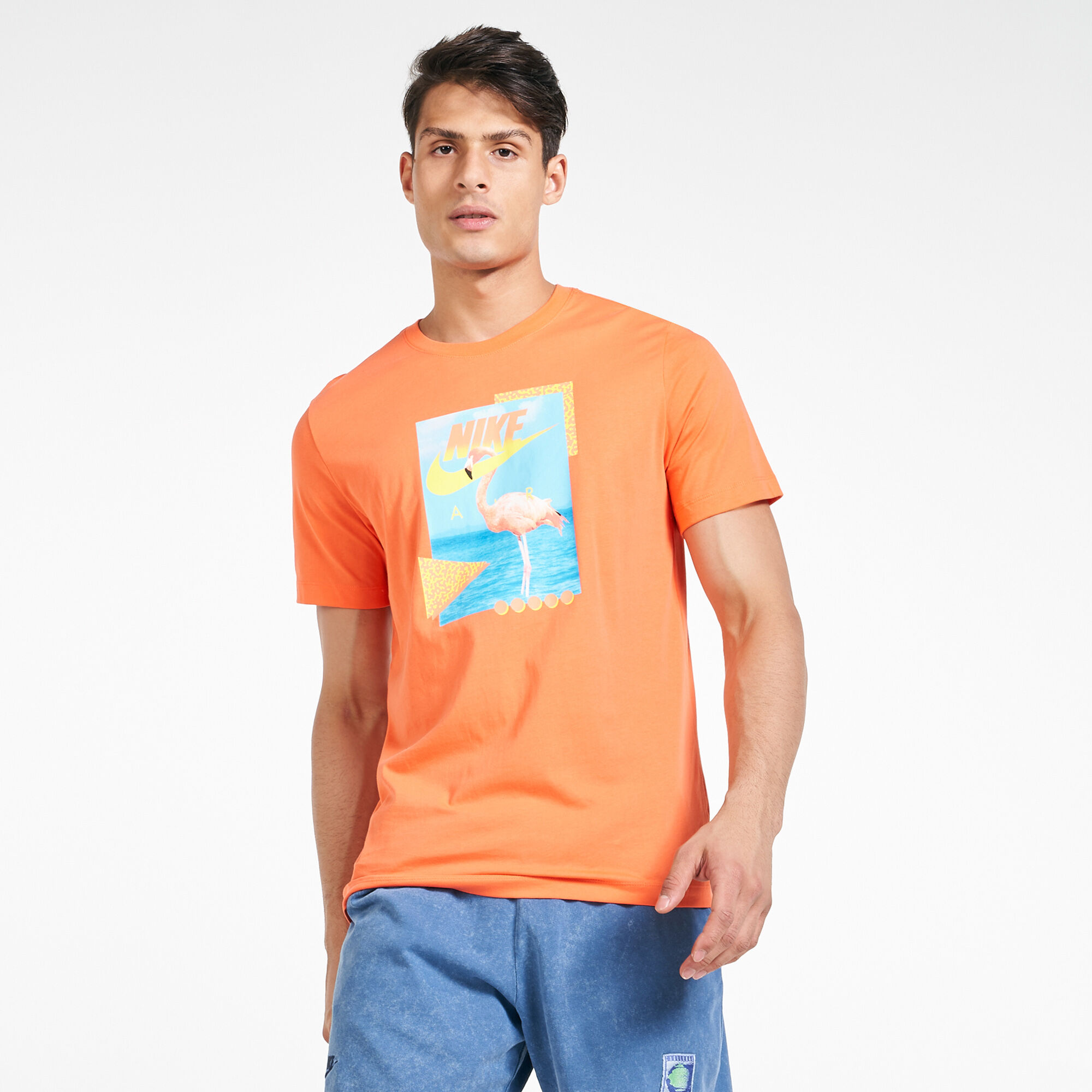Men s Air Sportswear Beach Flamingo T Shirt Orange Nike in Kuwait SSS
