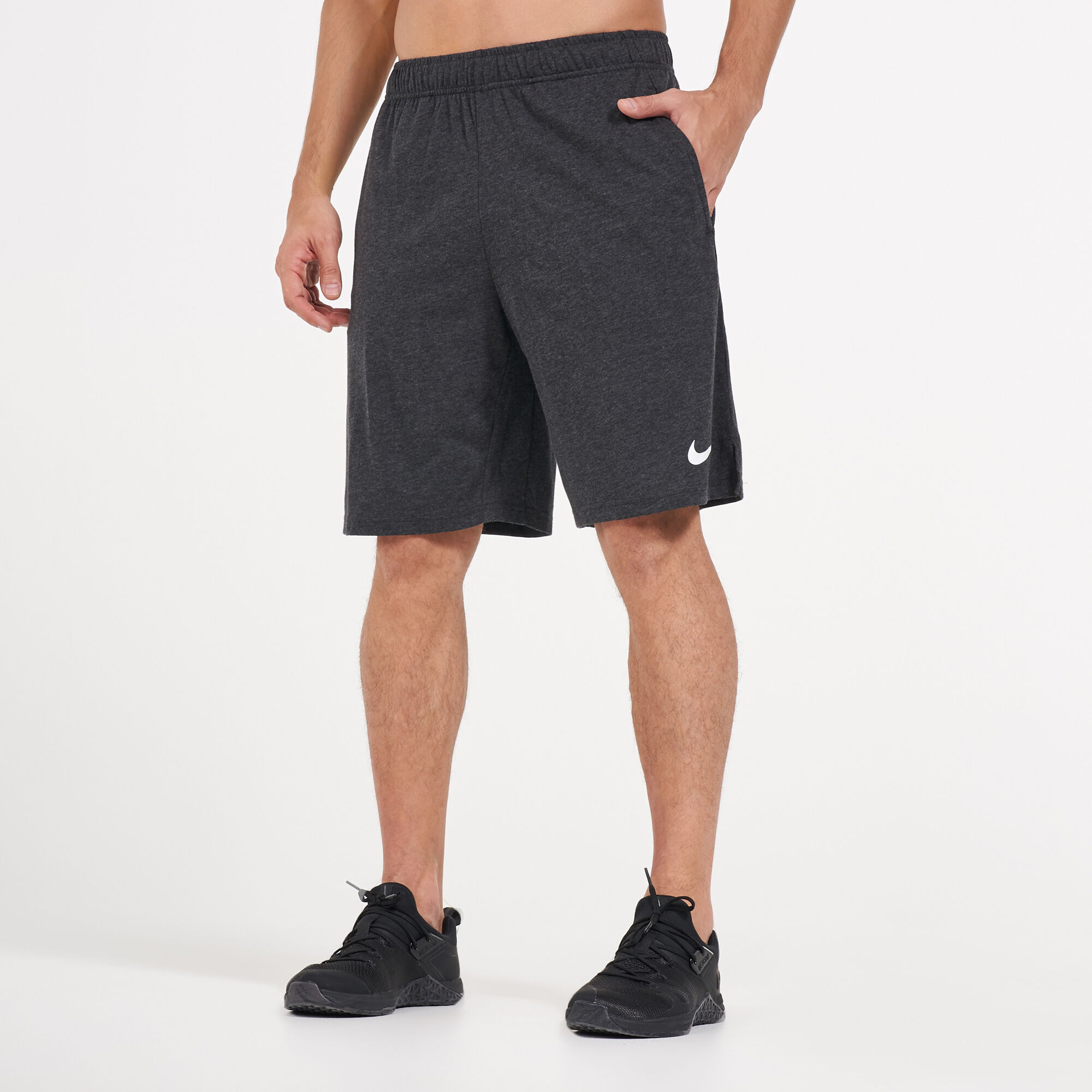 Men s Dri FIT Cotton 2.0 Training Shorts Grey Nike in Kuwait SSS
