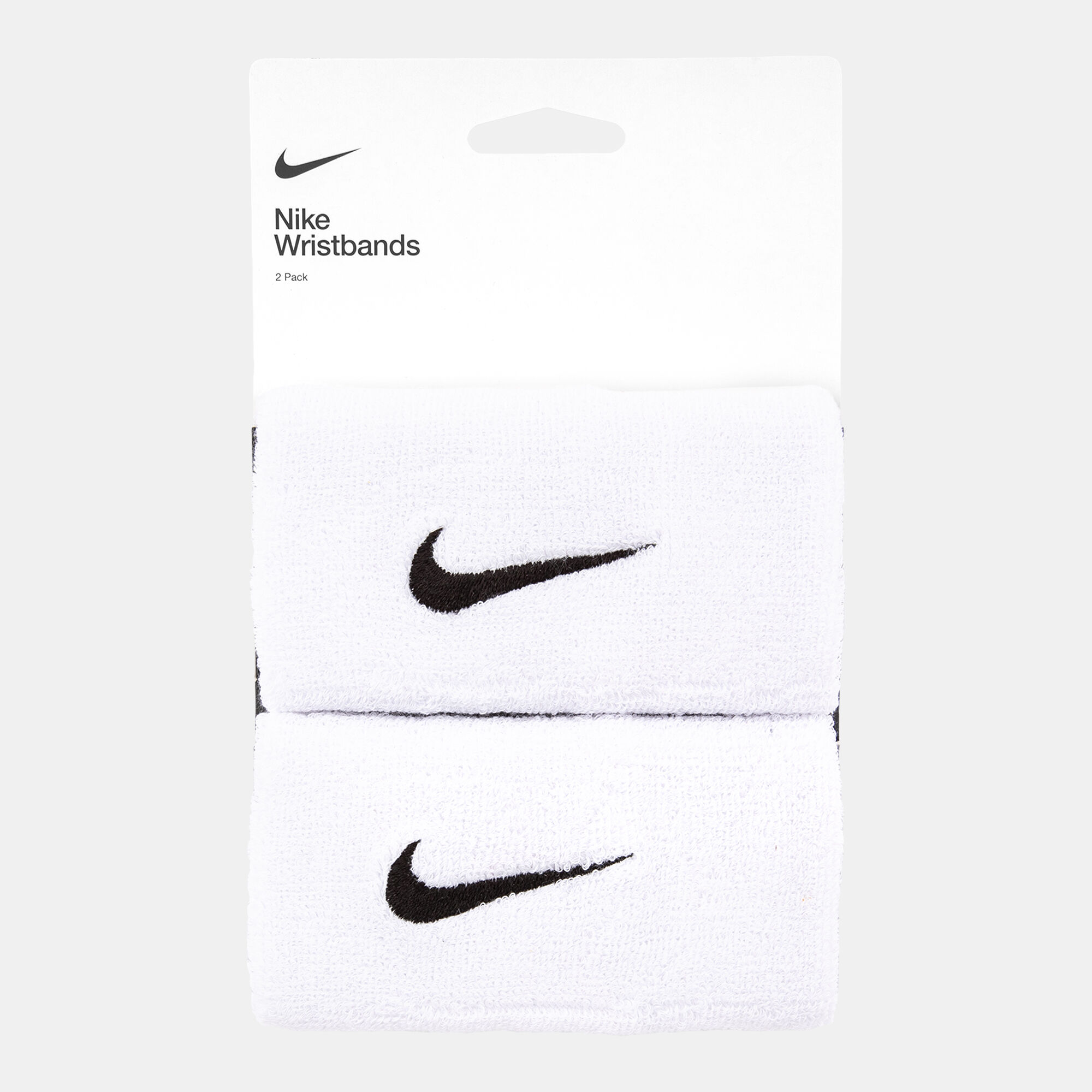 Shop Nike Men's Swoosh Doublewide Wristbands White Online in
