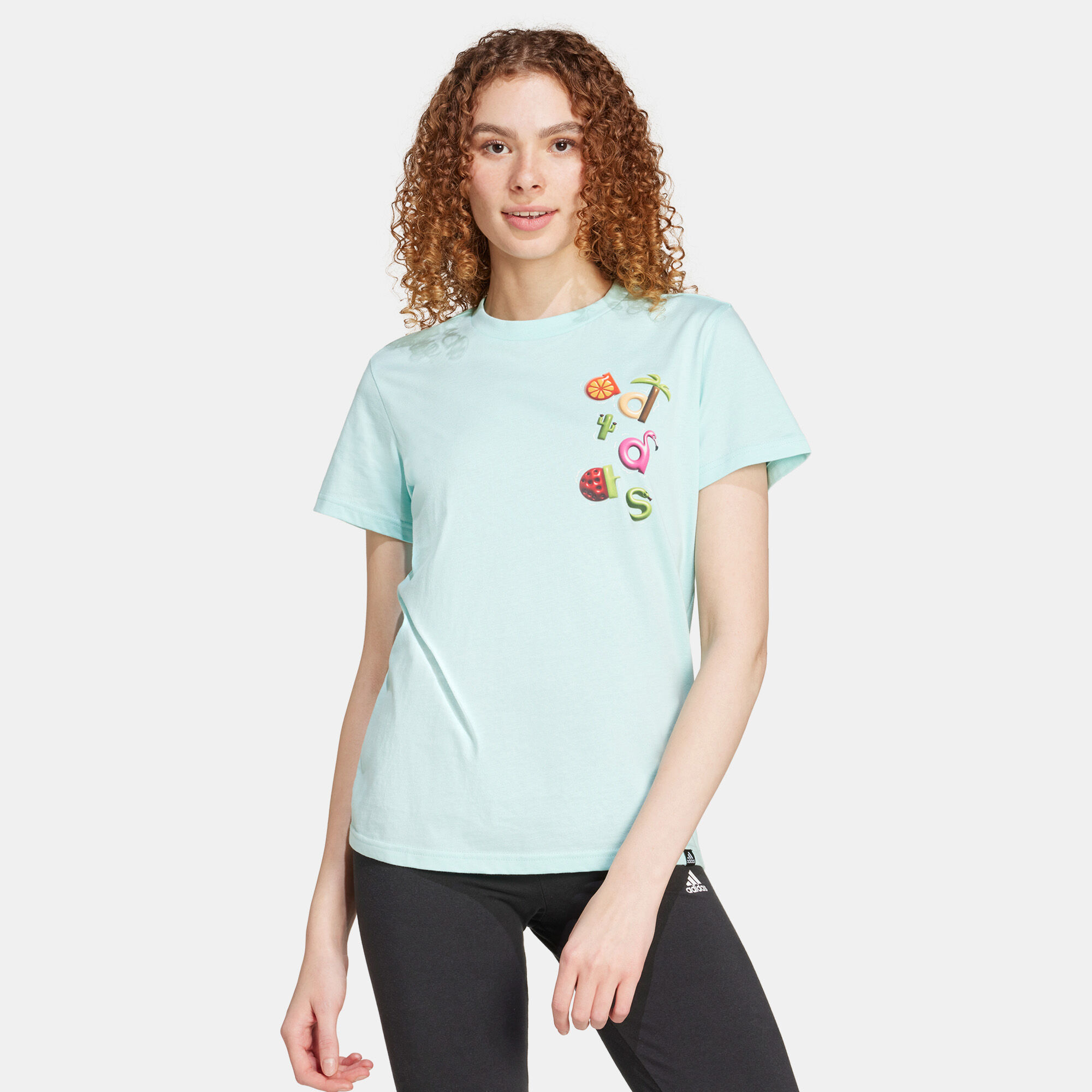 Women s Summer Fun Float Graphic T Shirt Blue adidas in Kuwait SSS