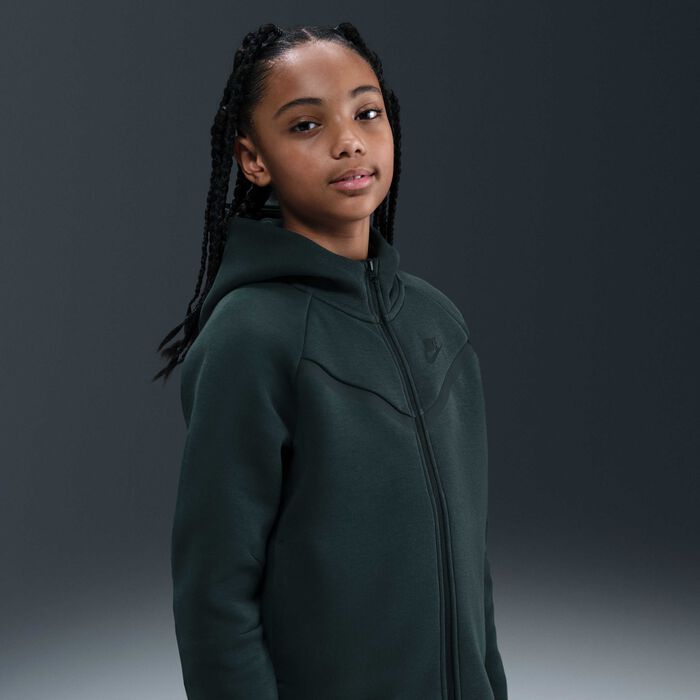 Nike Kids' Sportswear Tech Fleece Hoodie Green image number 0