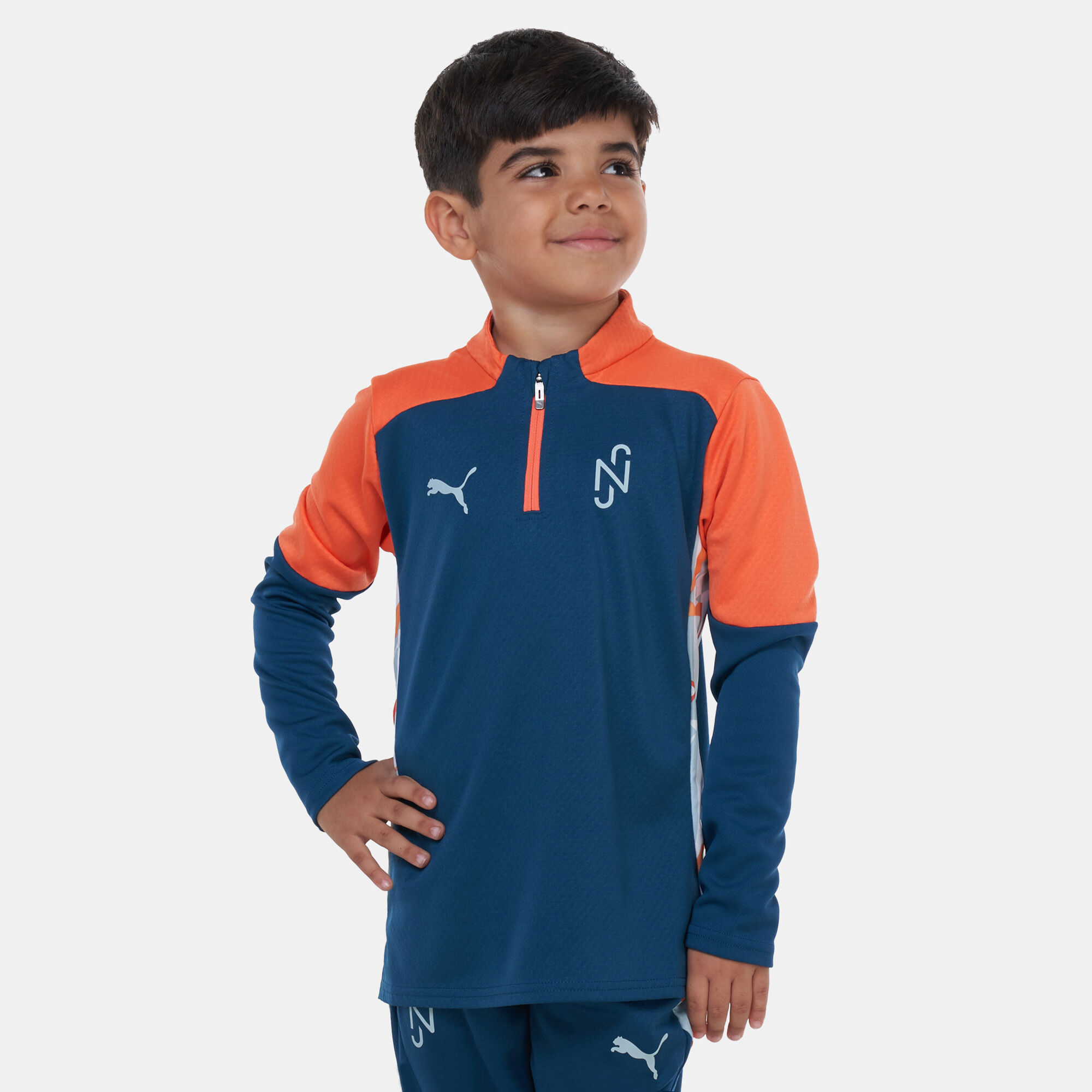 Kids x Neymar JR Creativity 1 4 Zip Football Top