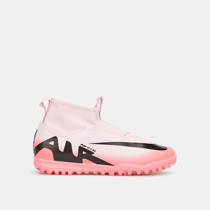 Nike Kids' Mercurial Superfly 9 Academy Turf Ground Football Shoes Pink image number 0
