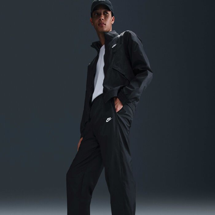 Nike Men's Club Woven Tracksuit Black image number 3