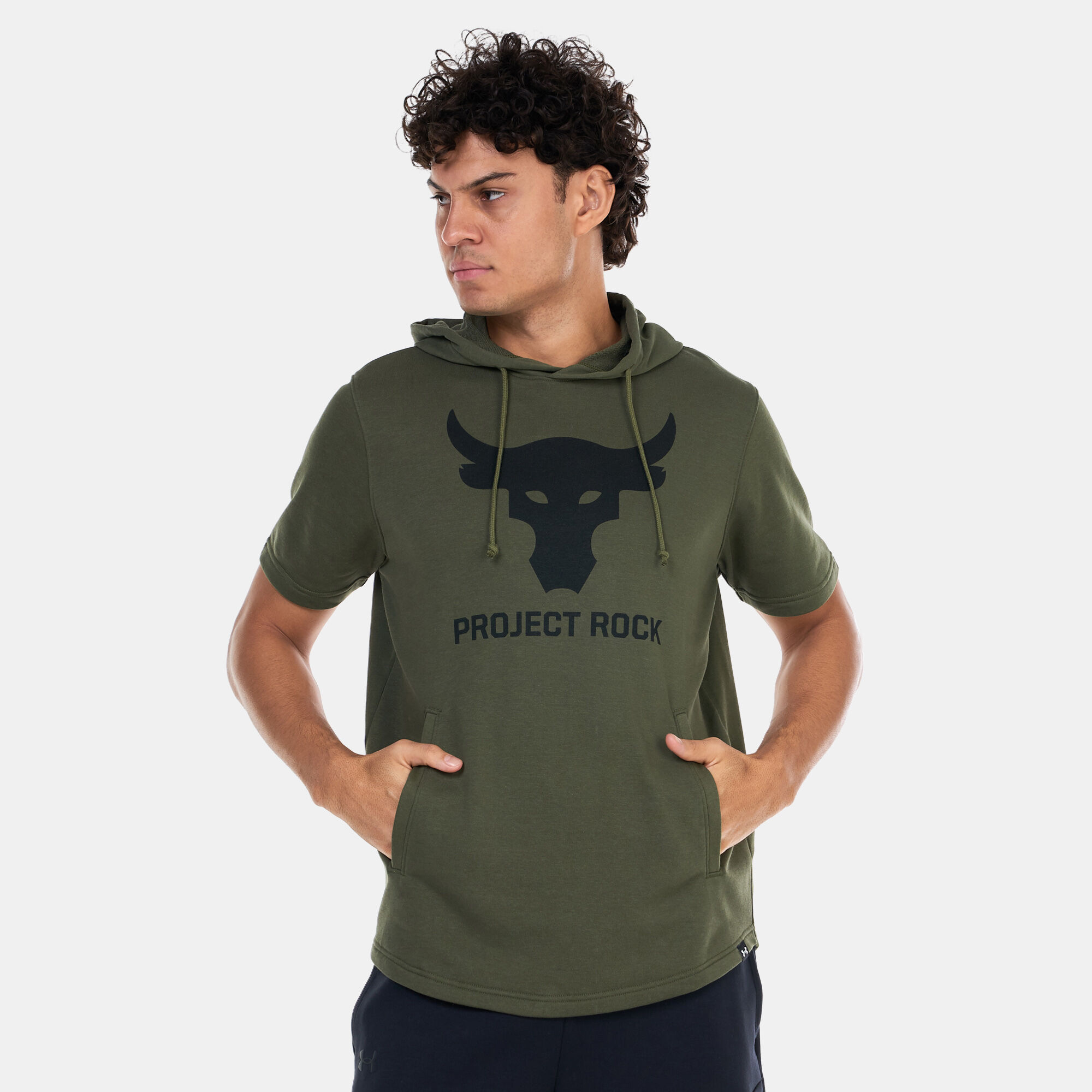 Men s Project Rock Hoodie Green Under Armour in Kuwait SSS
