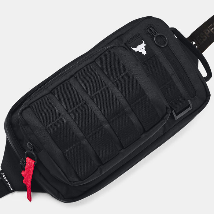 Under Armour Men's Project Rock Waist Pack Black image number 3
