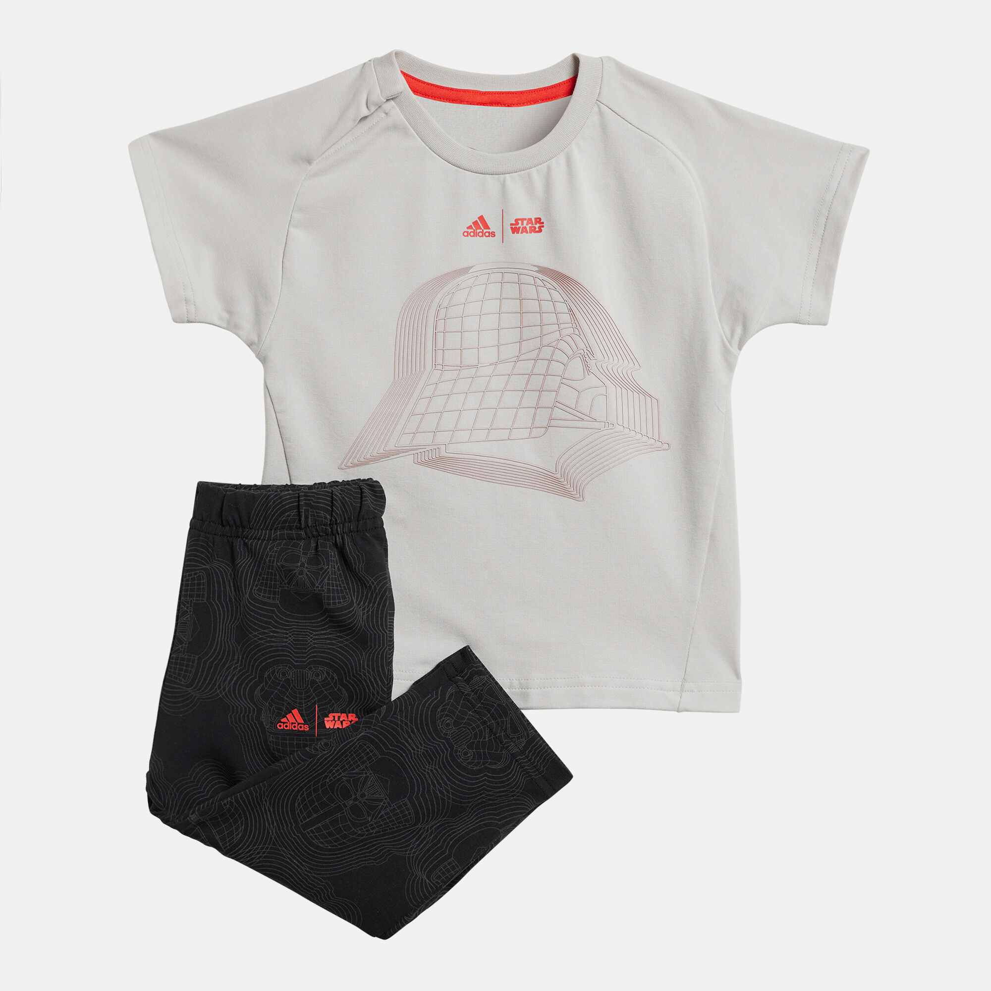 Kids Star Wars T Shirt and Pants Set Baby and Toddler Grey adidas in Kuwait SSS