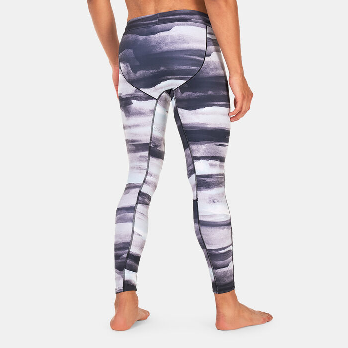 adidas Men's Allover Print Yoga Training Tights Multi image number 1