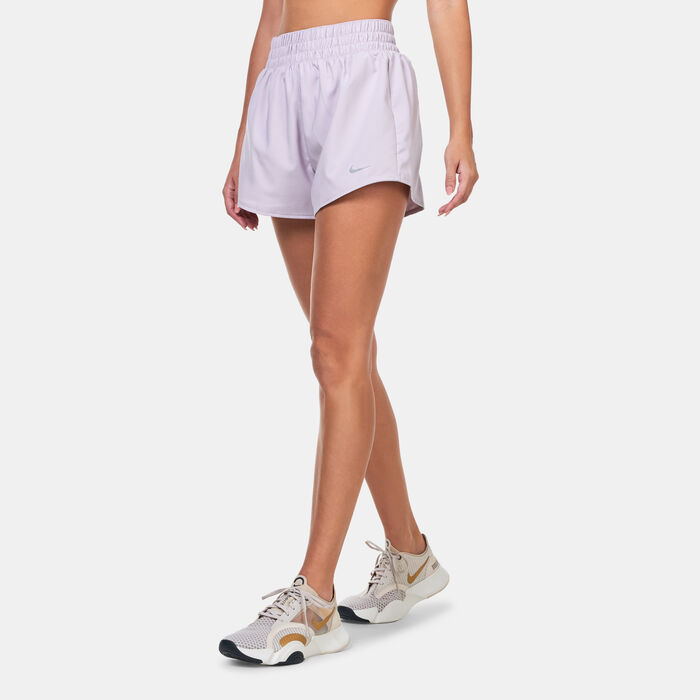 Nike Women's One Dri-FIT Brief-Lined Training Shorts Ivory image number 0