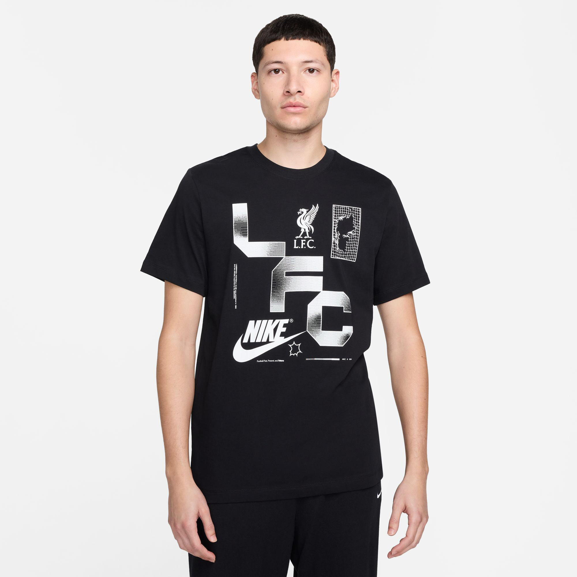Men s Liverpool Football Graphic T Shirt Black Nike in Kuwait SSS