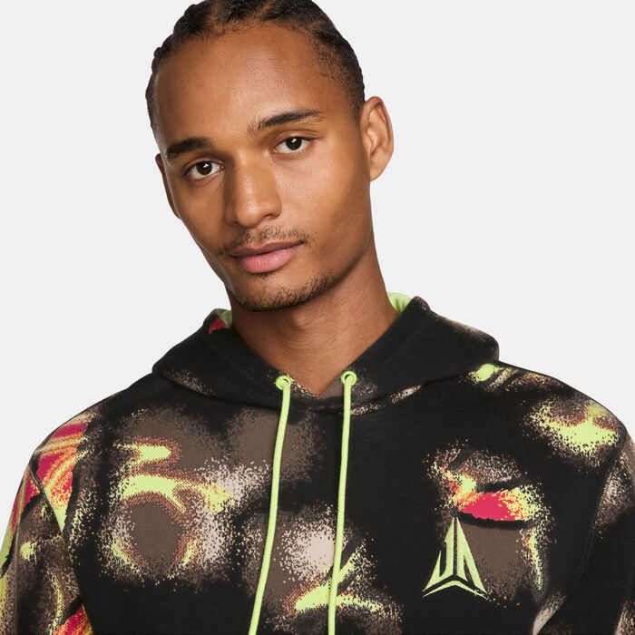 Nike Men's Ja Morant Club Fleece Hoodie Yellow image number 2