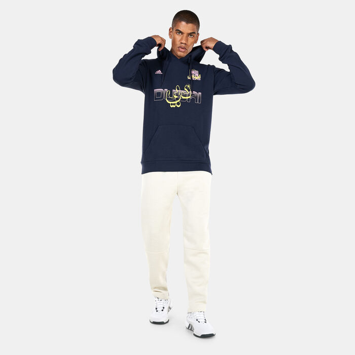 adidas Men's Dubai Graphic Hoodie Blue image number 2