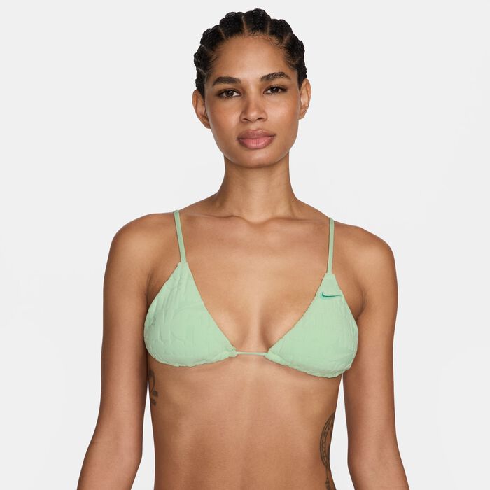 Nike Swim Women's Swim Retro Flow Bikini Top Green image number 0