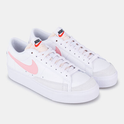 Nike Women's Blazer Low Platform Shoes White
