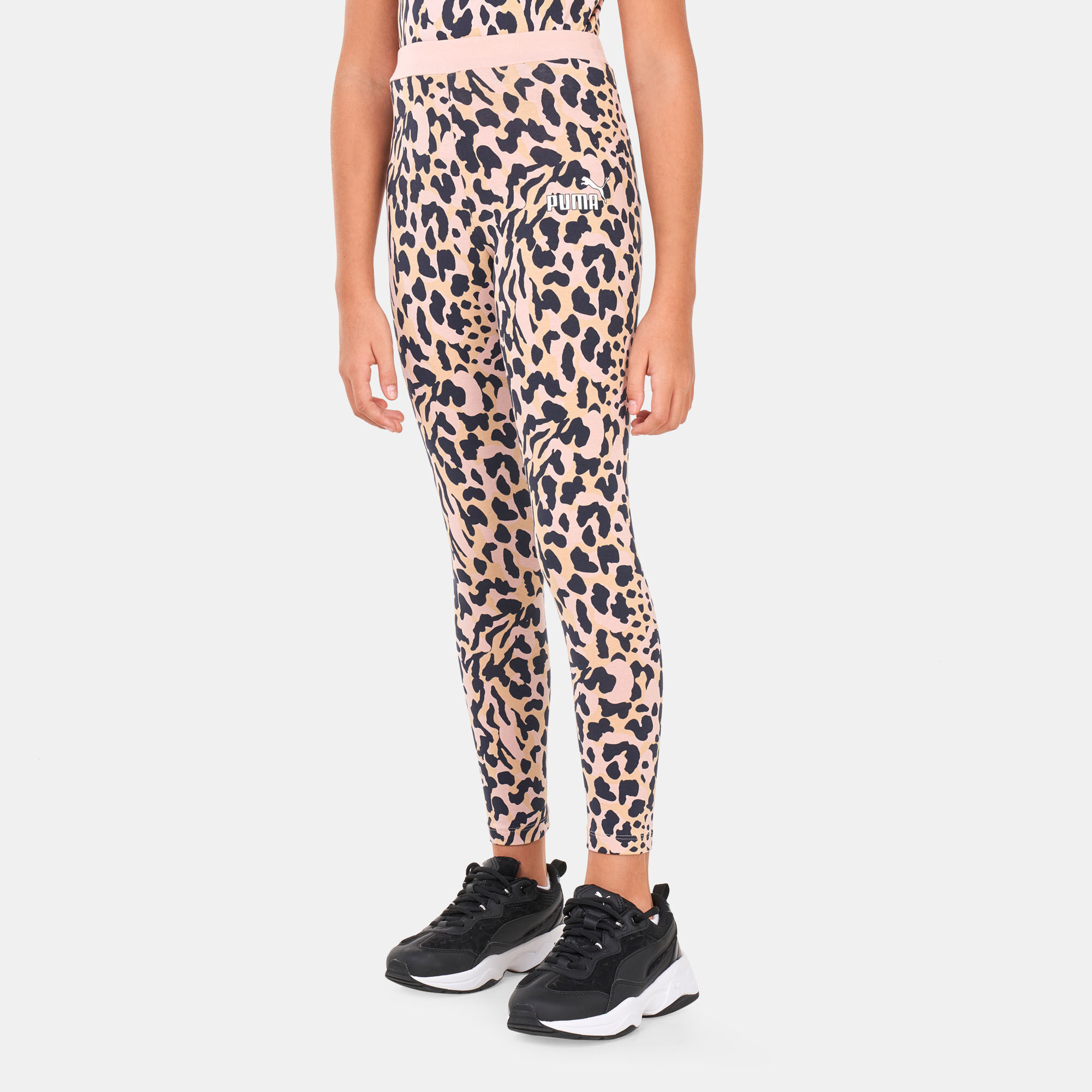 Kids Alpha Allover Print Leggings Older Kids Pink PUMA in Kuwait SSS