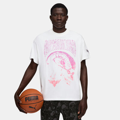 PUMA Men's LaMelo World Tour-Nament T-Shirt White