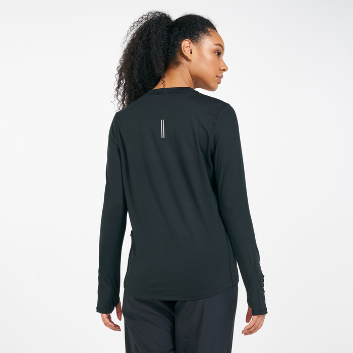 Nike Women's Element Running T-Shirt Black image number 1