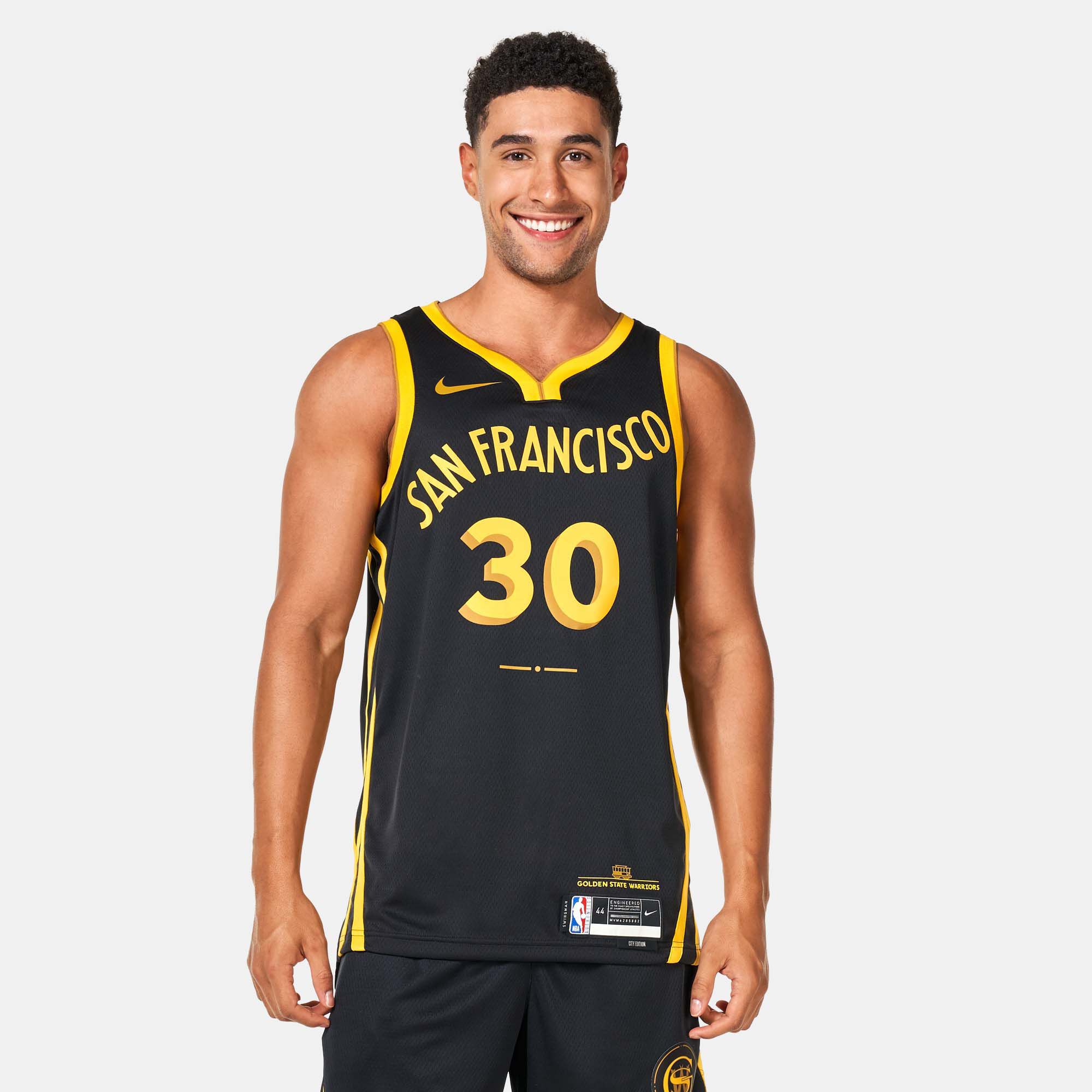 Men s NBA Golden State Warriors Stephen Curry City Edition Dri FIT Swingman Basketball Jersey 2023 24 Black Nike in Kuwait SSS
