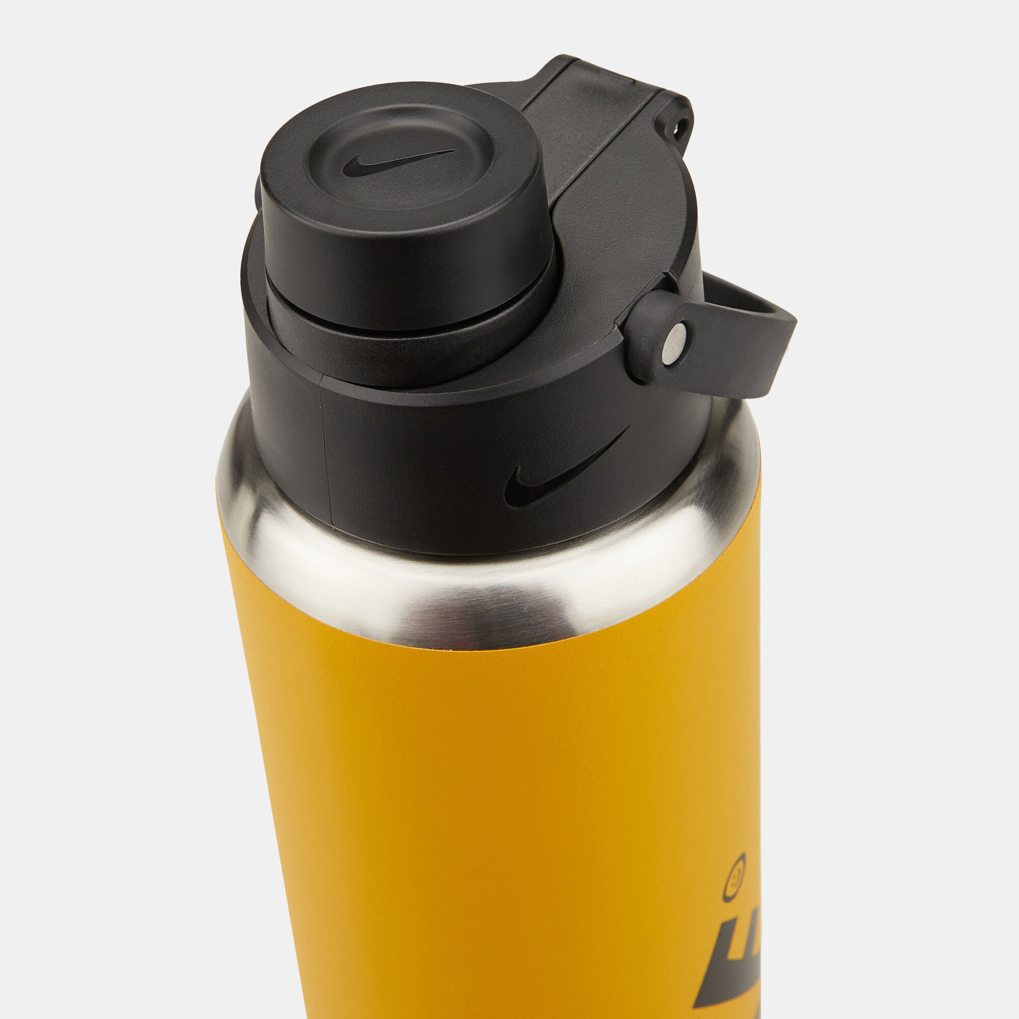 Yellow nike bottle top
