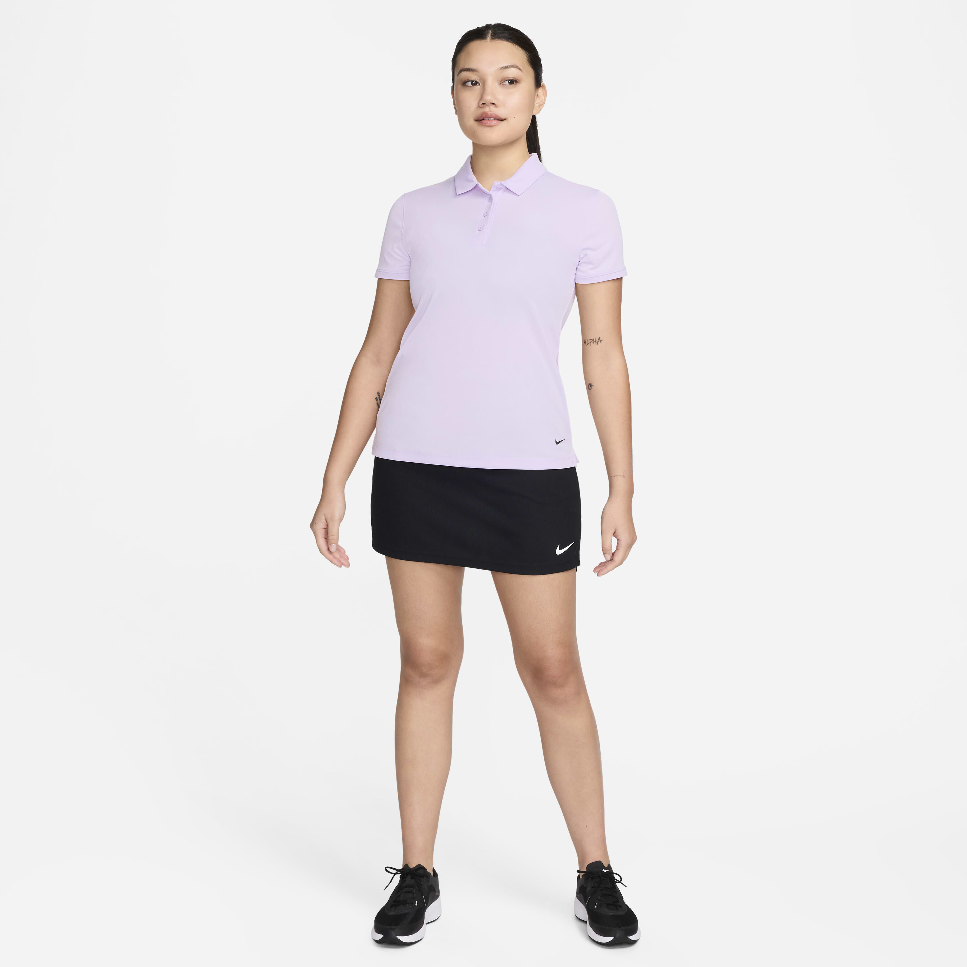 Purple nike golf polo store