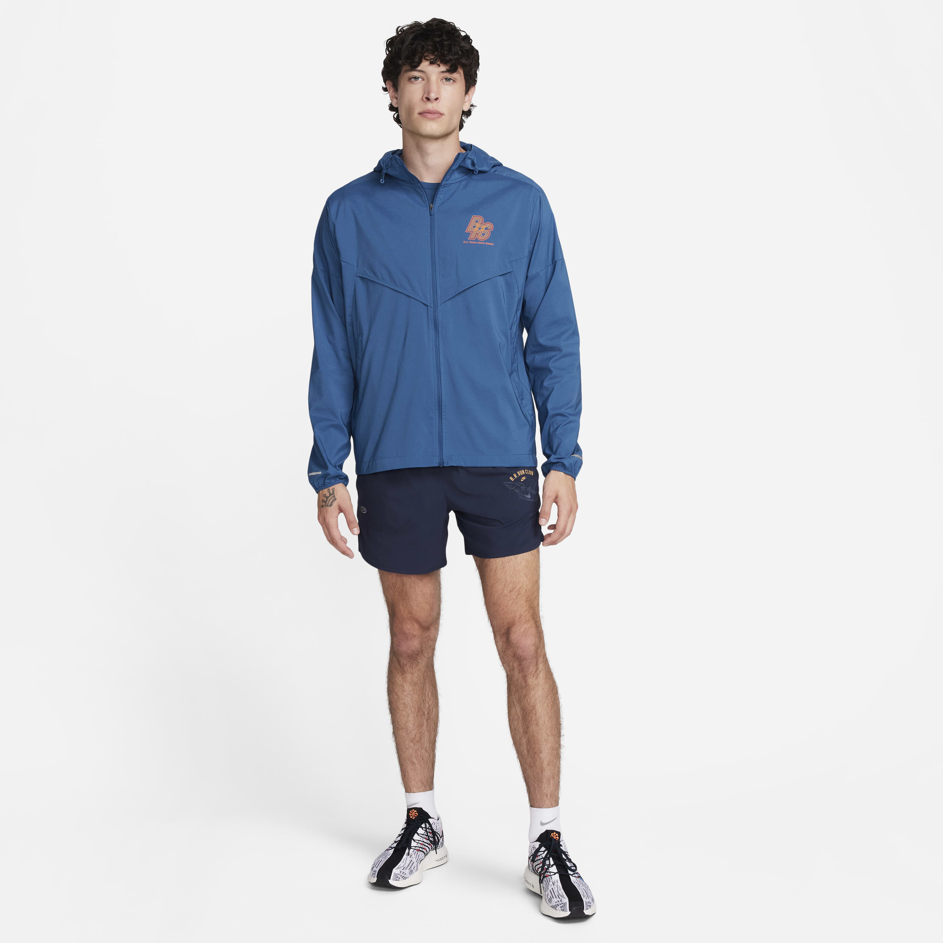 Nike men's windrunner blue jacket new arrivals