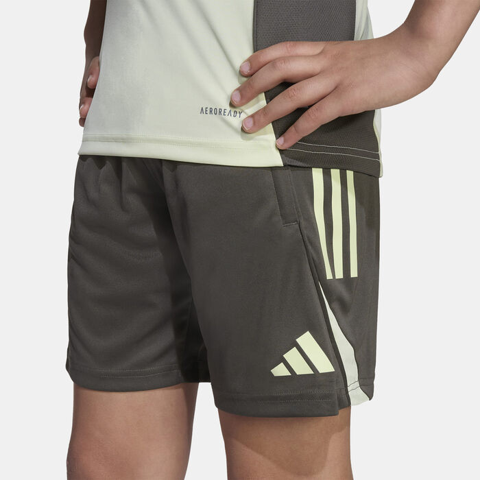 adidas Kids' Real Madrid Tiro 25 Competition Training Football Shorts Grey image number 4