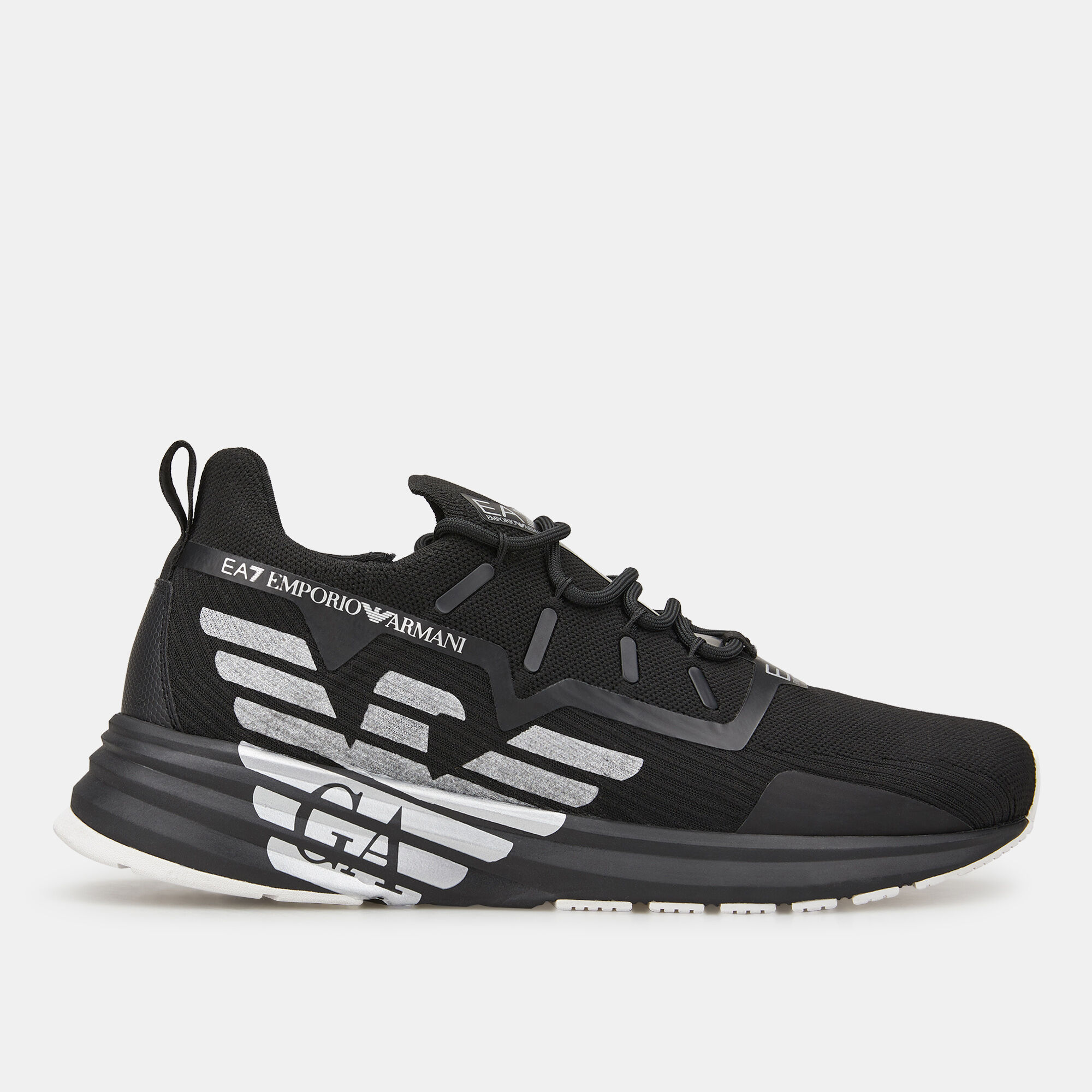 Emporio armani stan eagle debossed trainers outlet