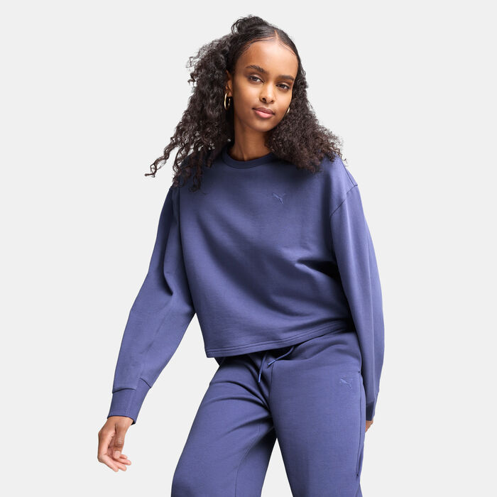 PUMA Women's HER Sweatshirt Purple image number 0