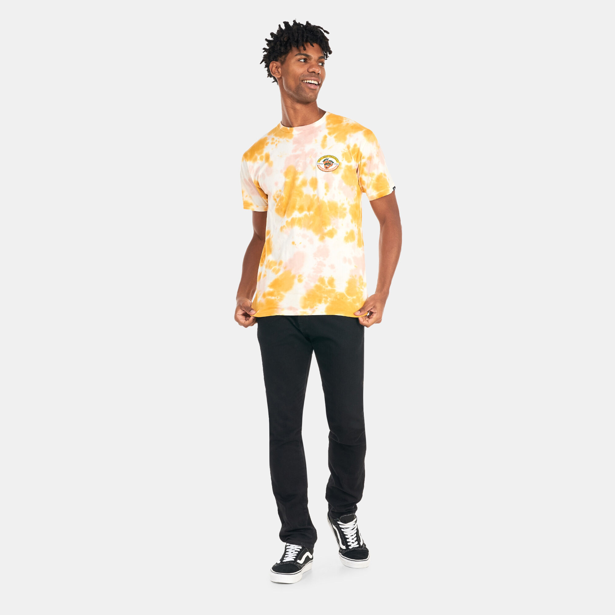 Vans yellow tie dye outlet