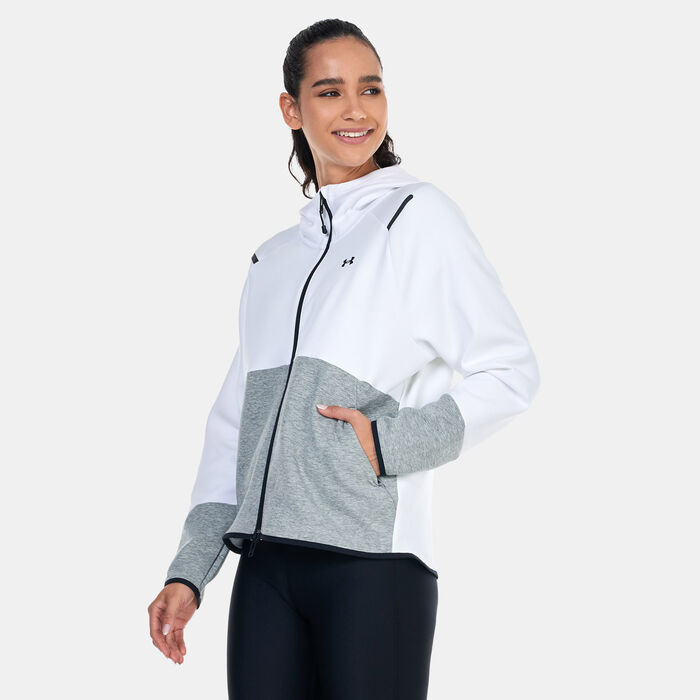 Buy Under Armour Women's Unstoppable Fleece Full-Zip Hoodie Grey