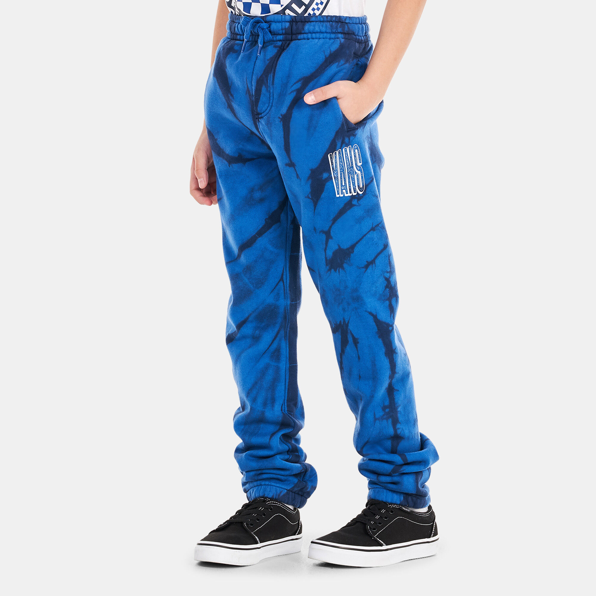 Kids Tie Dye Fleece Pants Older Kids Blue Vans in Kuwait SSS