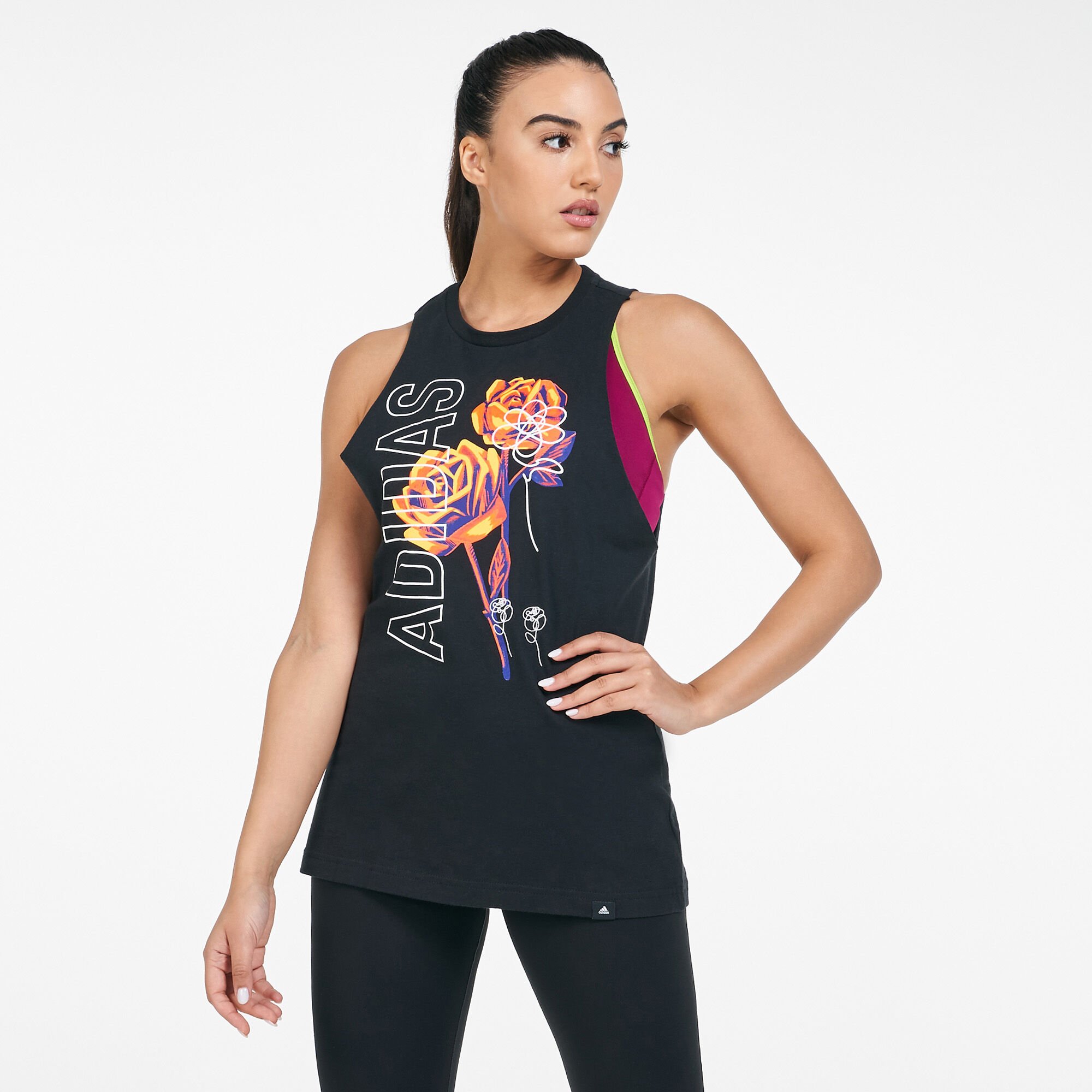 Adidas hot sale floral tank