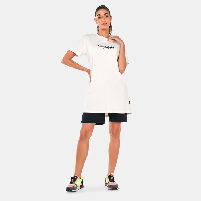 Napapijri Women's S-Box Long T-Shirt White image number 2