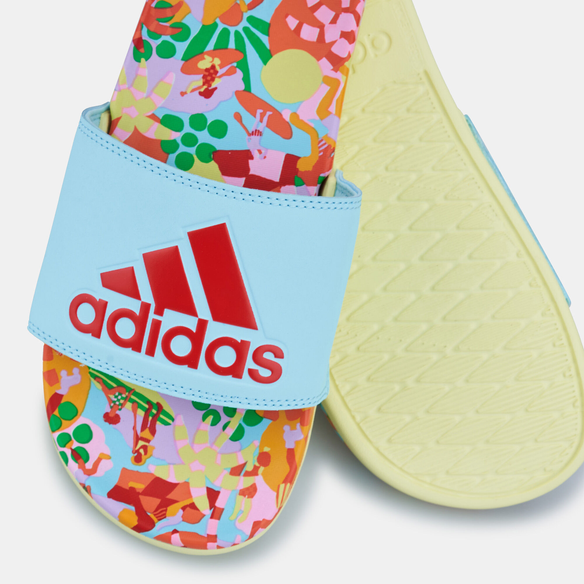 Women s Adilette Comfort Slides Blue adidas in Kuwait SSS