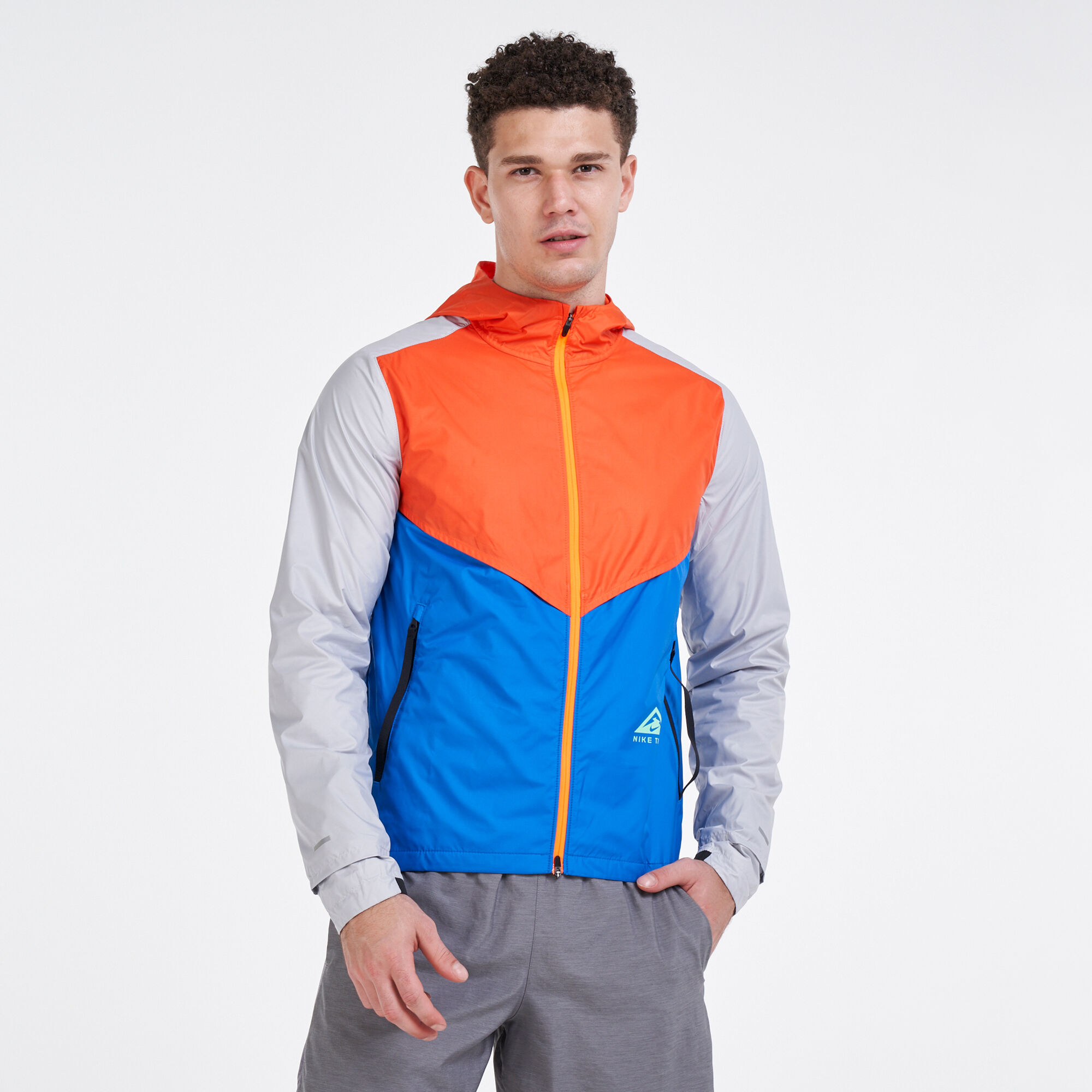 Nike blue and orange jacket store