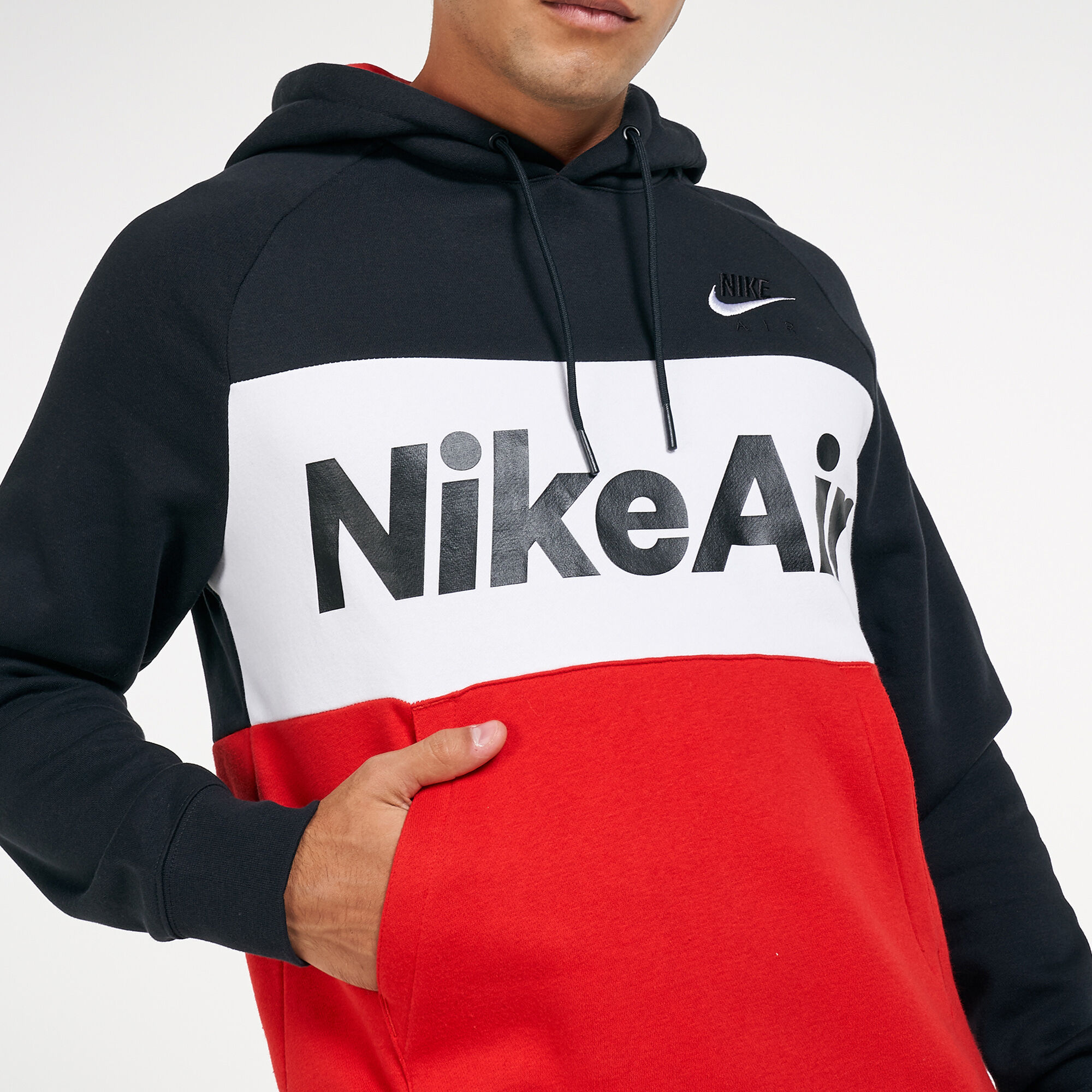 Men s Sportswear Air Fleece Hoodie Grey Nike in Kuwait SSS