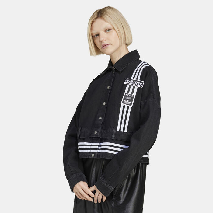 adidas Originals Women's Adibreak Denim Track Jacket Black image number 0
