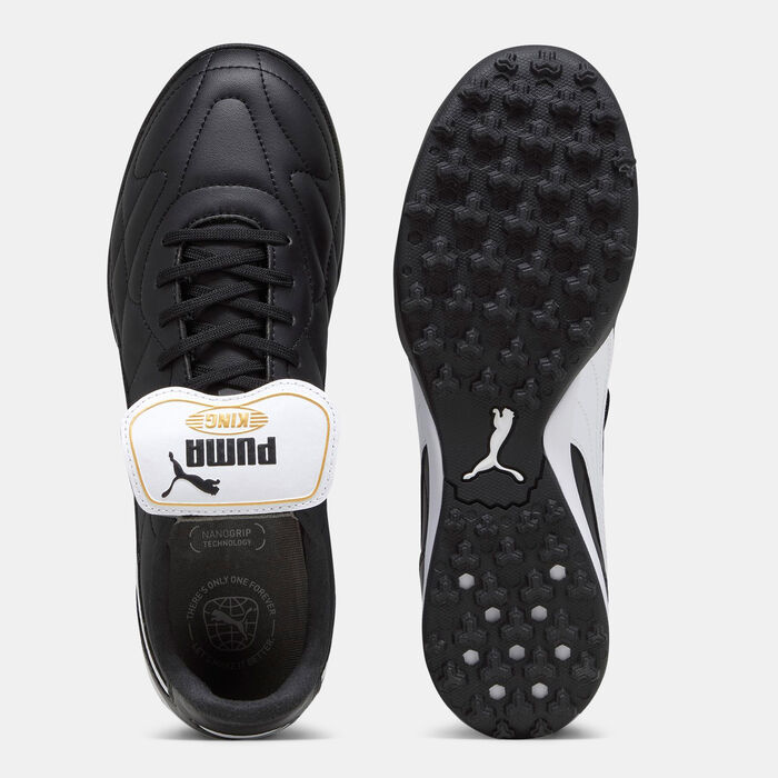 PUMA Men's KING TOP Turf-Training Football Shoe Black image number 3