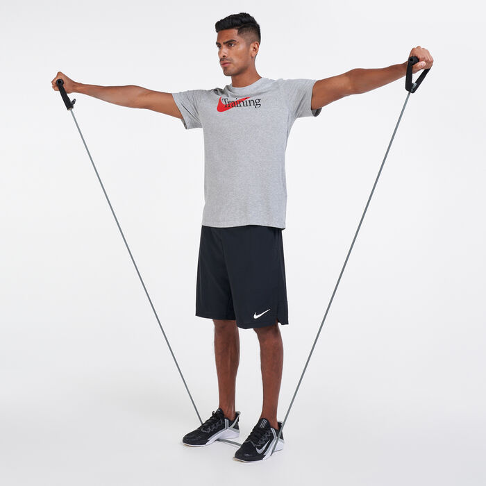 Nike Men's Dri-FIT Training T-Shirt Grey image number 2